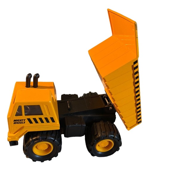 Vintage 1998 Soma Mighty Wheels 7''X 4.5” Die Cast Yellow Dump Truck Great Shape - Picture 7 of 13
